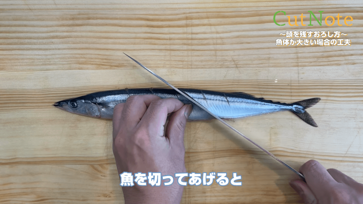 魚体が大きい場合の工夫